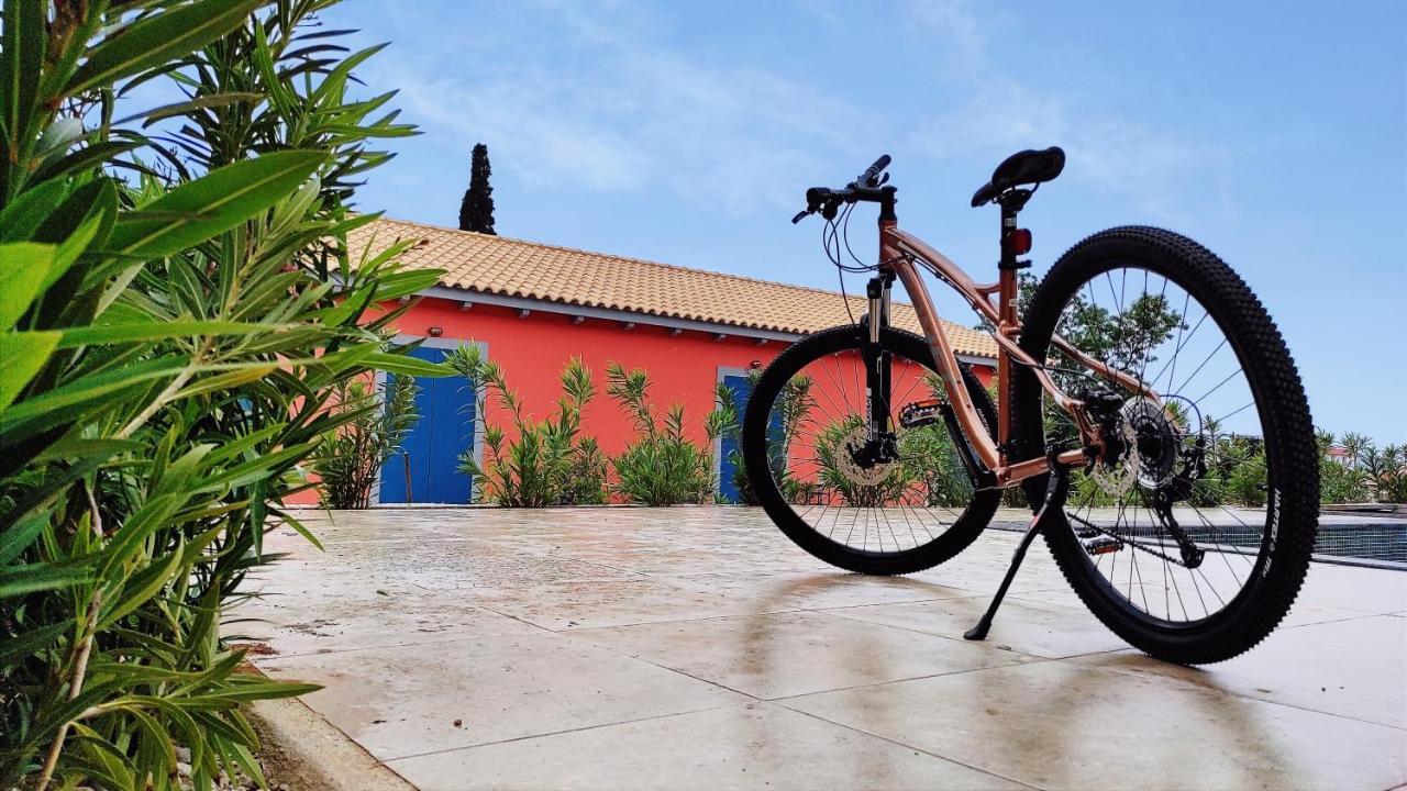 Throisma Studios With Private Pool & Parking Asos Bagian luar foto